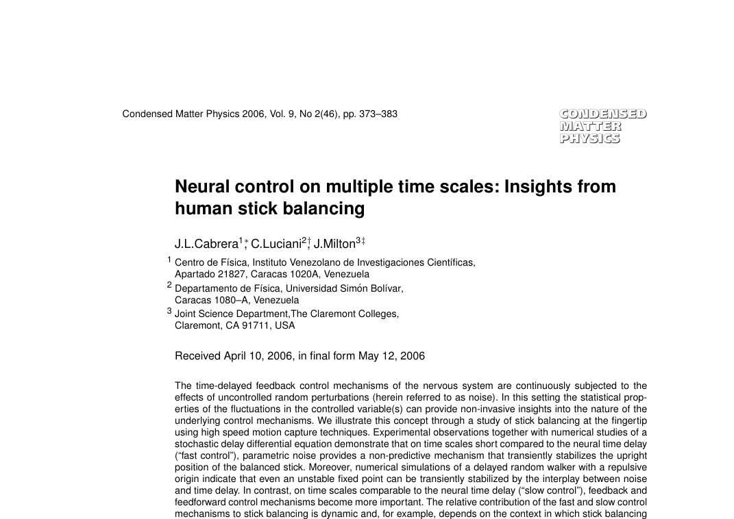 Condensed Matter Physics 2006
